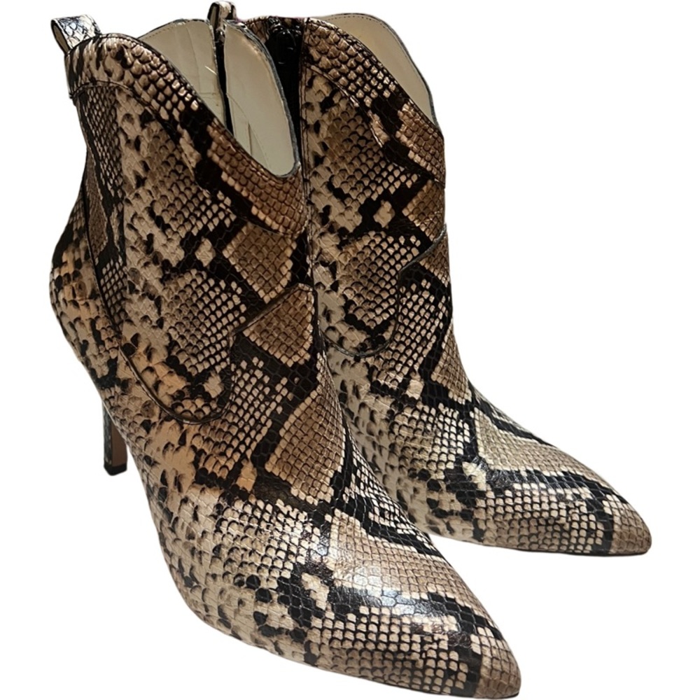 Gianni Bini Python Print Bootie size 8